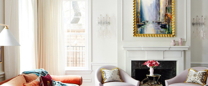 Картина «Утренний свет» в интерьере