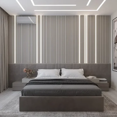 Евроремонт гостиной комнаты и спальни от компании Domeo