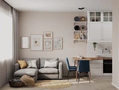 Капитальный ремонт однокомнатной квартиры в доме серии п44 от компании Domeo