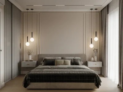 Ремонт спальни площадью 12 кв м под ключ от компании Domeo