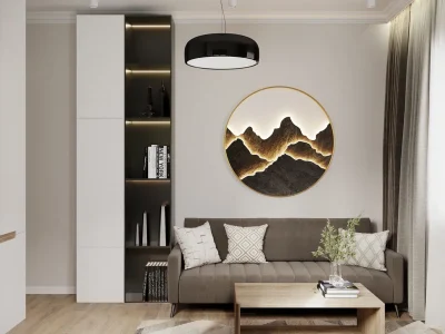 Ремонт домашнего кабинета в квартире 100 кв м от компании Domeo