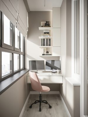 Ремонт балкона в квартире 58 кв м от компании Domeo