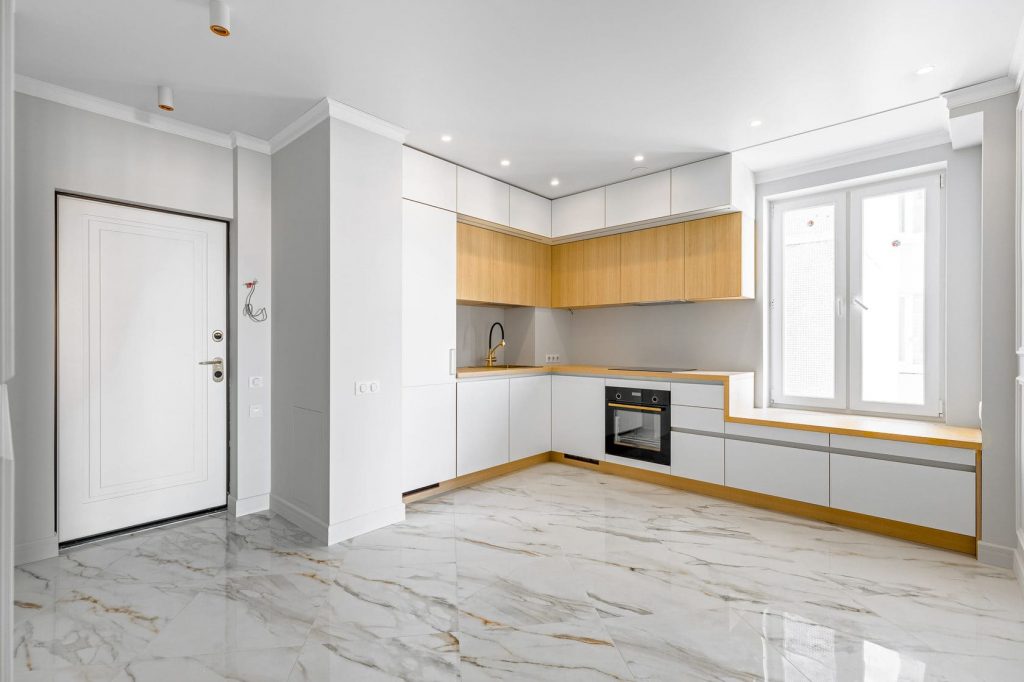 Ремонт кухни-гостиной в евродвушке