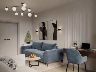 Ремонт двухкомнатной вторички под ключ от компании Domeo