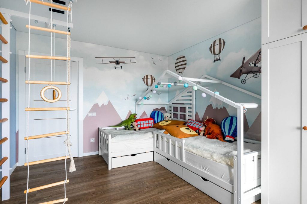 Ремонт детской для мальчика в двухкомнатной квартире