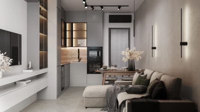 Ремонт трехкомнатной квартиры в новостройке под ключ от компании Domeo