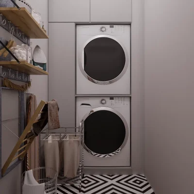 Ремонт гардеробной комнаты и постирочной от компании Domeo