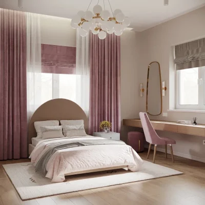 Ремонт детской комнаты для девочки подростка от компании Domeo