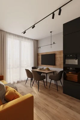 Ремонт однокомнатной квартиры площадью 40 кв м под ключ от компании Domeo