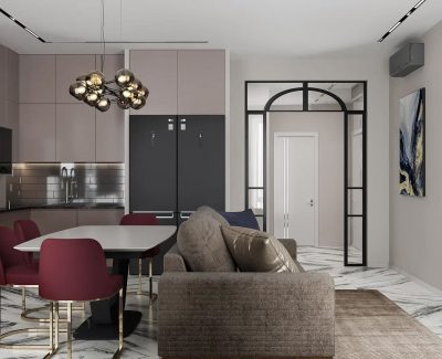 Услуги по дизайнерскому ремонту трехкомнатных квартир в Москве под ключ от Домео