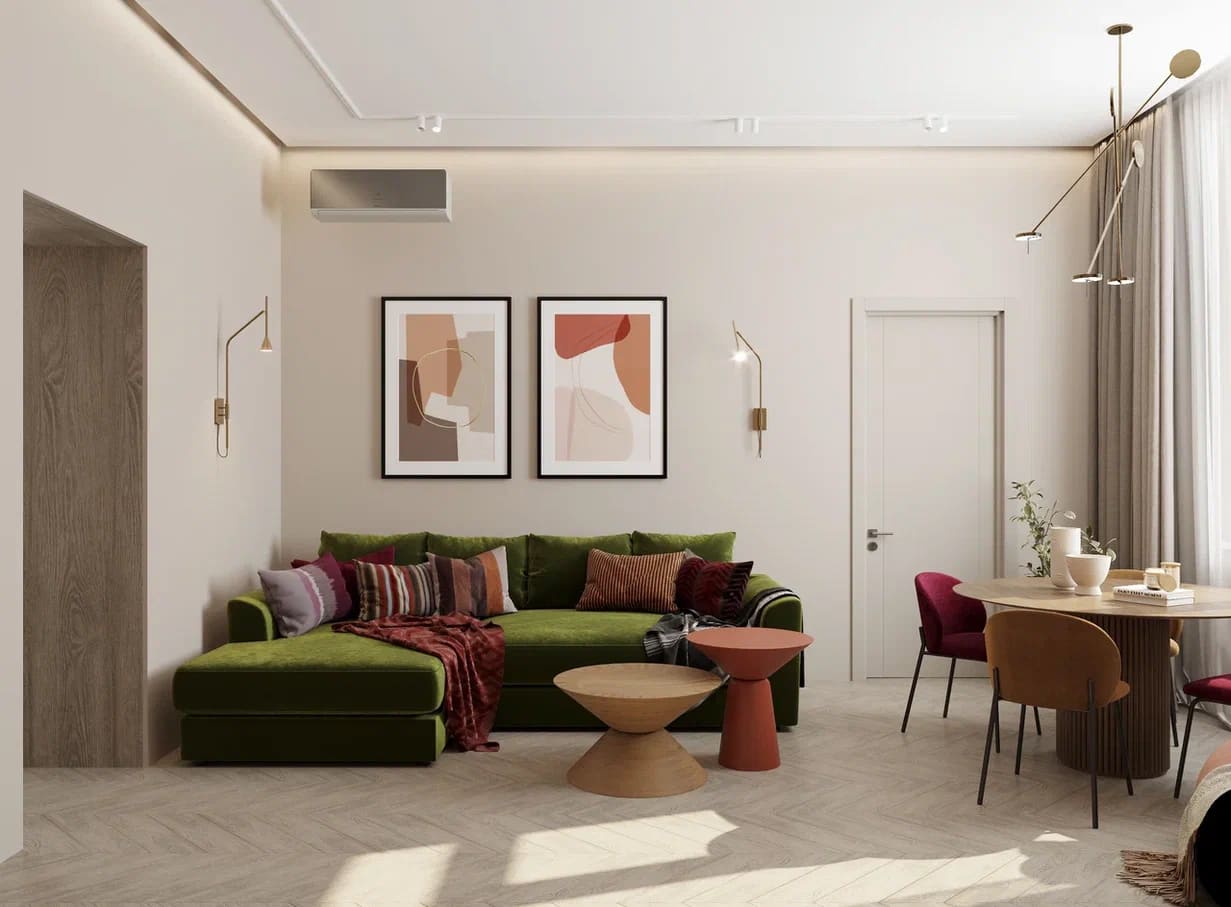 Черновой ремонт и предчистовая отделка в двухкомнатных квартирах распашонках в п44т от компании Domeo