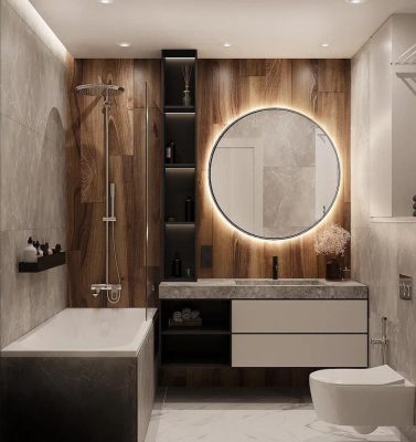 Ремонт ванной в квартире в хрущевке под ключ от компании Domeo