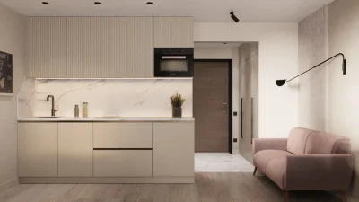 ремонт и дизайн студий 25 кв м от компании Домео