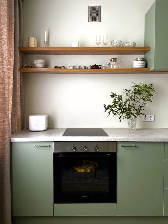 ремонт кухни вбрежневке