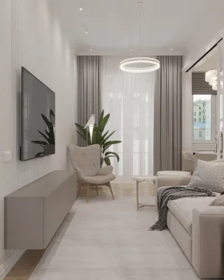 Капитальный ремонт однокомнатной квартиры 40 кв м от компании Domeo