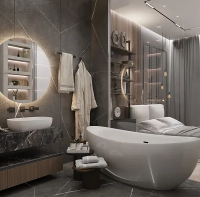 Евроремонт кухни и ванной от компании Domeo