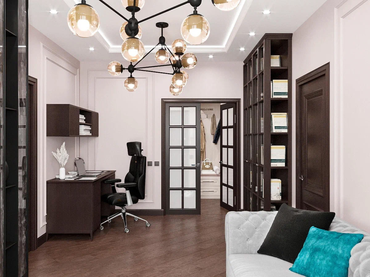 Чистовая отделка и электрика и сантехника в двухкомнатных квартирах распашонках в п44т от компании Domeo