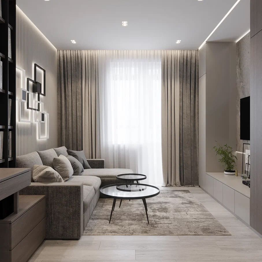 недорогой ремонт однокомнатной квартиры в современном стиле от компании Domeo