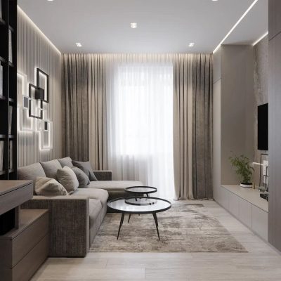 Дизайнерский ремонт студии 20 кв м от компании Domeo