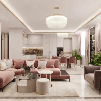 Вип ремонт четырехкомнатной квартиры в новостройке под ключ от компании Domeo