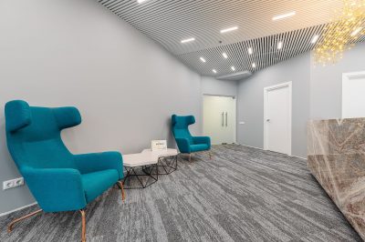 Ремонт офиса в серых тонах от компании Domeo