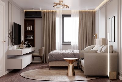 Ремонт однокомнатной квартиры 40 кв м от компании Domeo