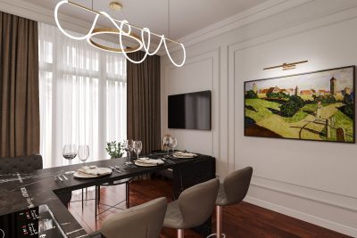 Ремонт квартиры 38 кв м в современном стиле от компании Domeo