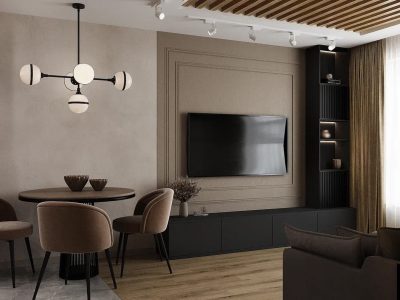 Чистовой ремонт квартиры с материалами в новостройке от компании Domeo