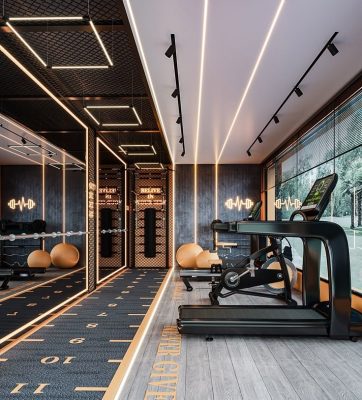 Ремонт фитнес центров и тренажерных залов с Домео под ключ