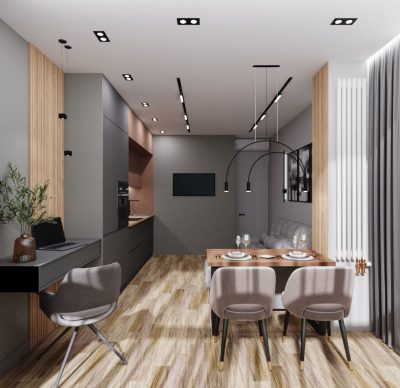 Премиальный ремонт квартиры в стиле модерн от компании Domeo