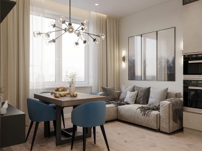 Ремонт евродвушки от застройщика ПИК под сдачу от компании Domeo