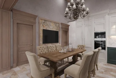 Премиальный ремонт квартиры в стиле классика от компании Domeo