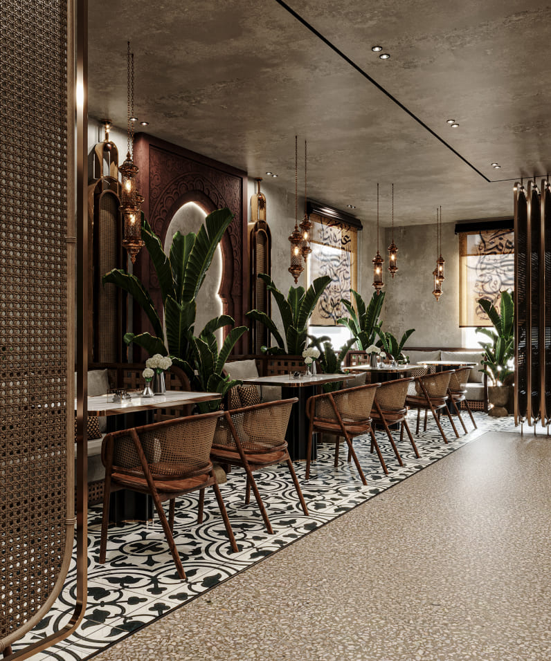 Дизайн и ремонт ресторана от компании Domeo