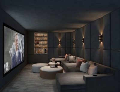 Элитный ремонт квартиры с домашним кинотеатром под ключ от компании Domeo