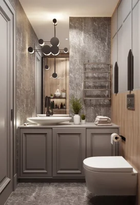 Ремонт туалета в квартире 58 кв м от компании Domeo