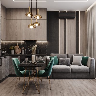 Ремонт квартиры 38 кв м в новостройке от компании Domeo