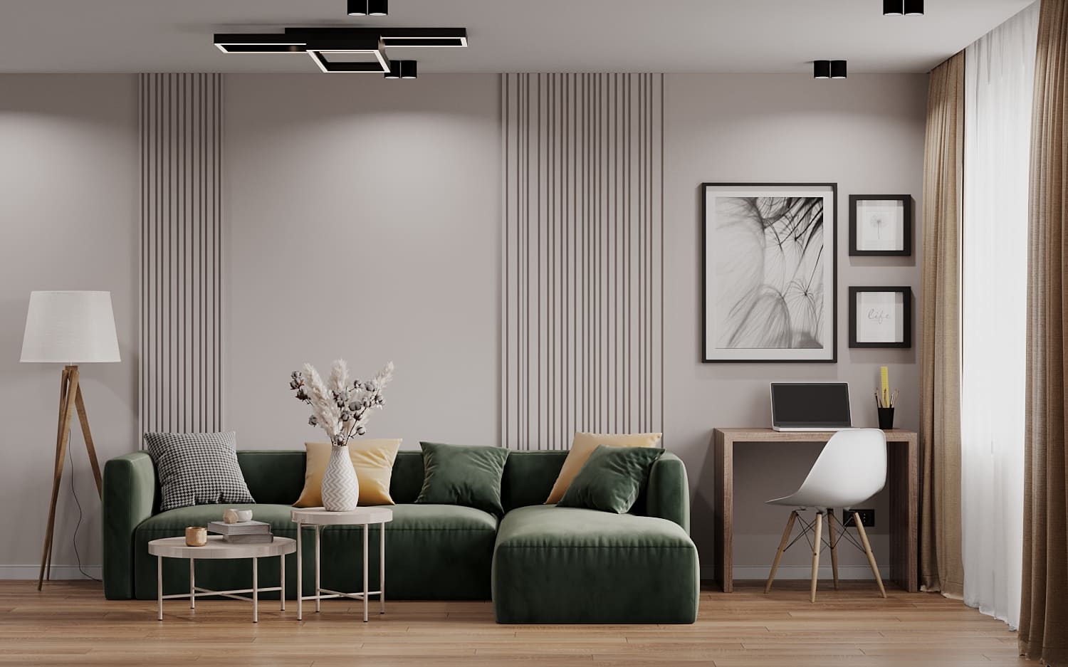 Ремонт квартиры 45 кв м под ключ от компании Domeo