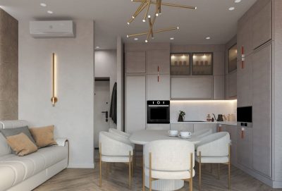 Ремонт постирочной комнаты в однокомнатной квартире от компании Domeo