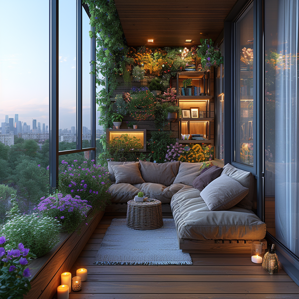 Идеи по обустройству балкона