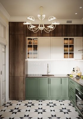 Ремонт маленькой кухни 5-5,5 кв м от компании Домео