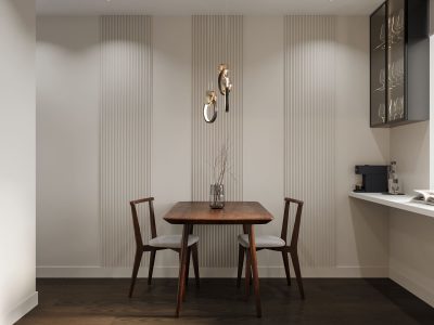 Ремонт небольшой спальни и маленькой кухни от компании Domeo