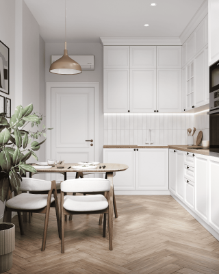 Ремонт кухни 5 кв м в хрущевке от компании Domeo