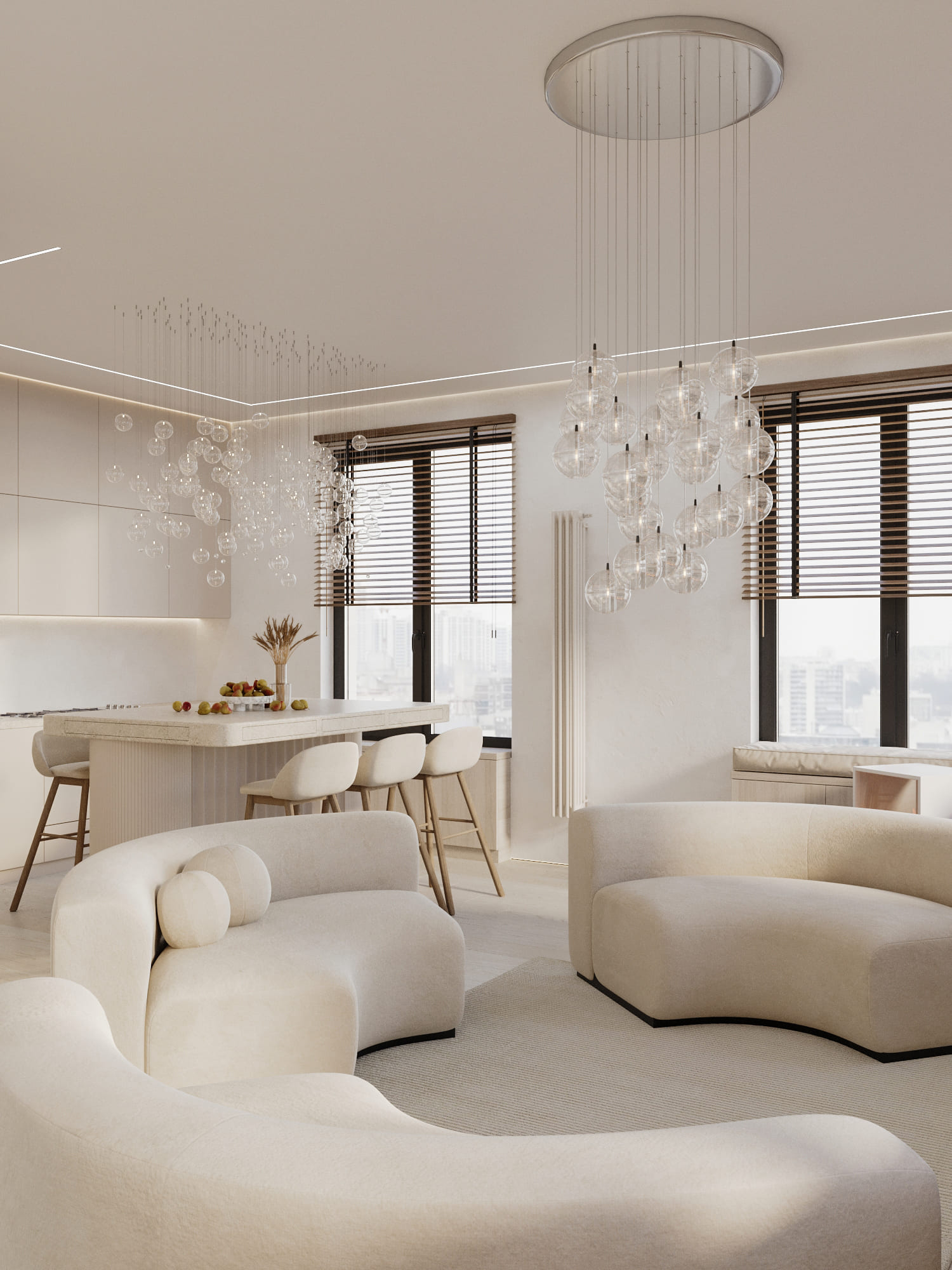 Дизайнерский ремонт апартаментов в светлых тонах от Домео