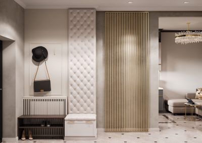 Ремонт маленькой прихожей с перепланировкой от компании Domeo