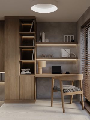 Ремонт домашнего кабинета в большой квартире под ключ от Domeo