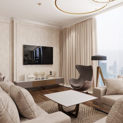 Ремонт апартаментов в одной из башен Москва Сити от компании Domeo