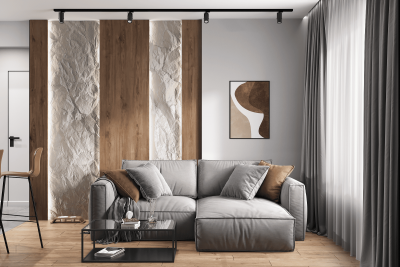 Дизайнерский ремонт однокомнатной квартиры 35 кв м от компании Domeo