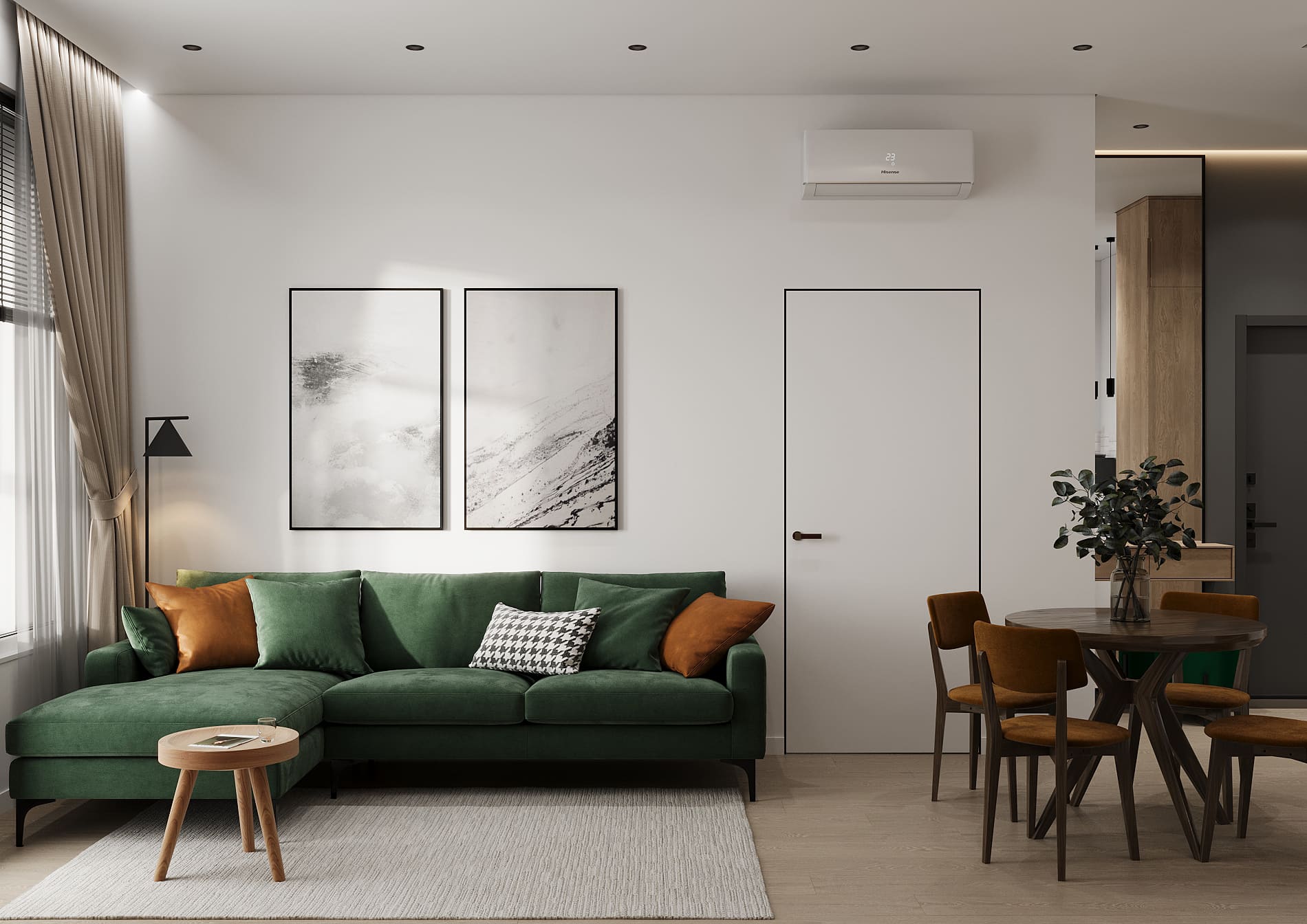 Экспресс ремонт квартиры с гостиной под ключ от компании Domeo