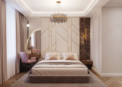 Ремонт комнаты спальни от компании Domeo