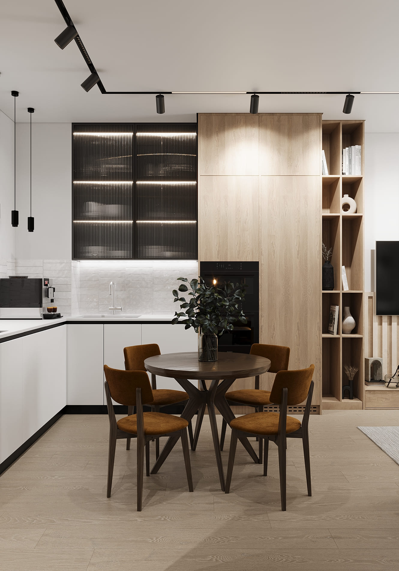 Ремонт квартиры в кухне в ЖК Монодом Лейк под ключ от компании Domeo